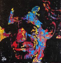 Keith Richards (Stones) - 40 x 40 cm - &copy; 2016